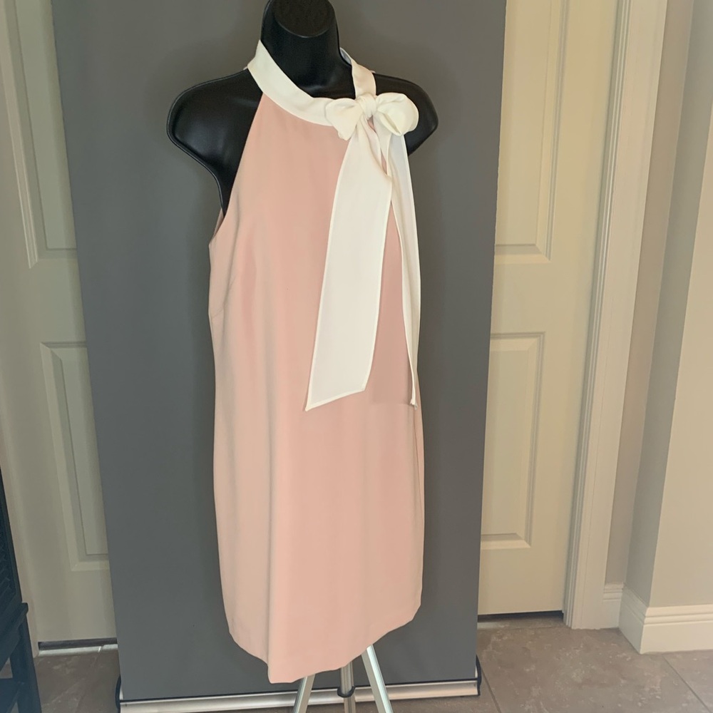Pink Knit Halter Dress